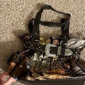 Stylish Multi-Color Patchwork Women's Bag